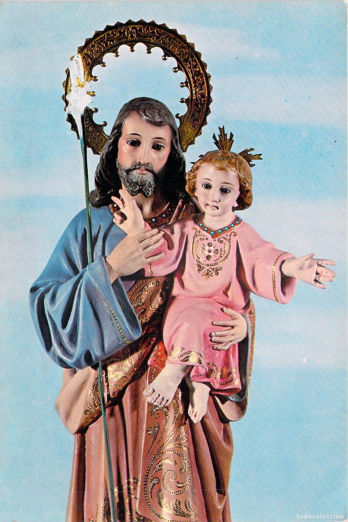 Postales: Postal de San Jos&eacute; con el Ni&ntilde;o Jes&uacute;s