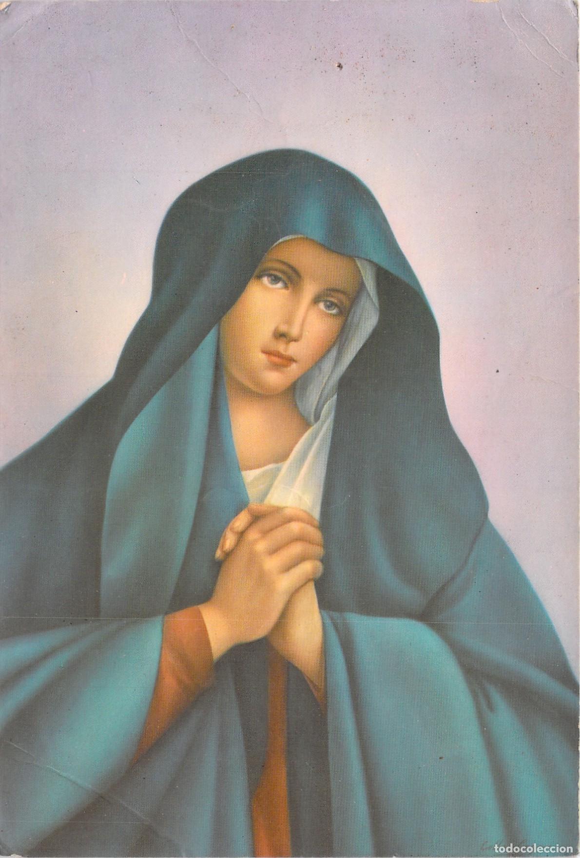 Postales: Postal de Mater Dolorosa, representaci&oacute;n de la Virgen Mar&iacute;a