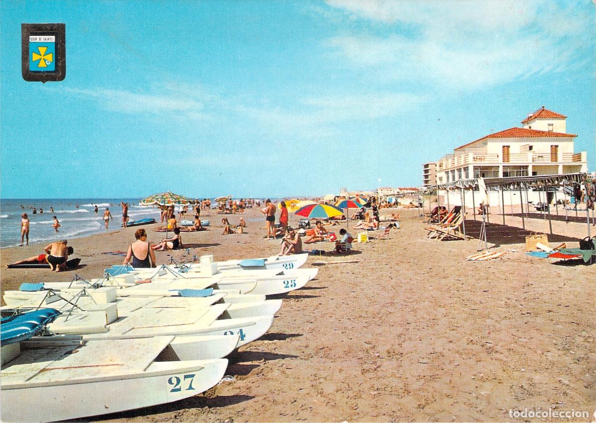 Postales: Postal de la playa de Segur de Calafell en Tarragona