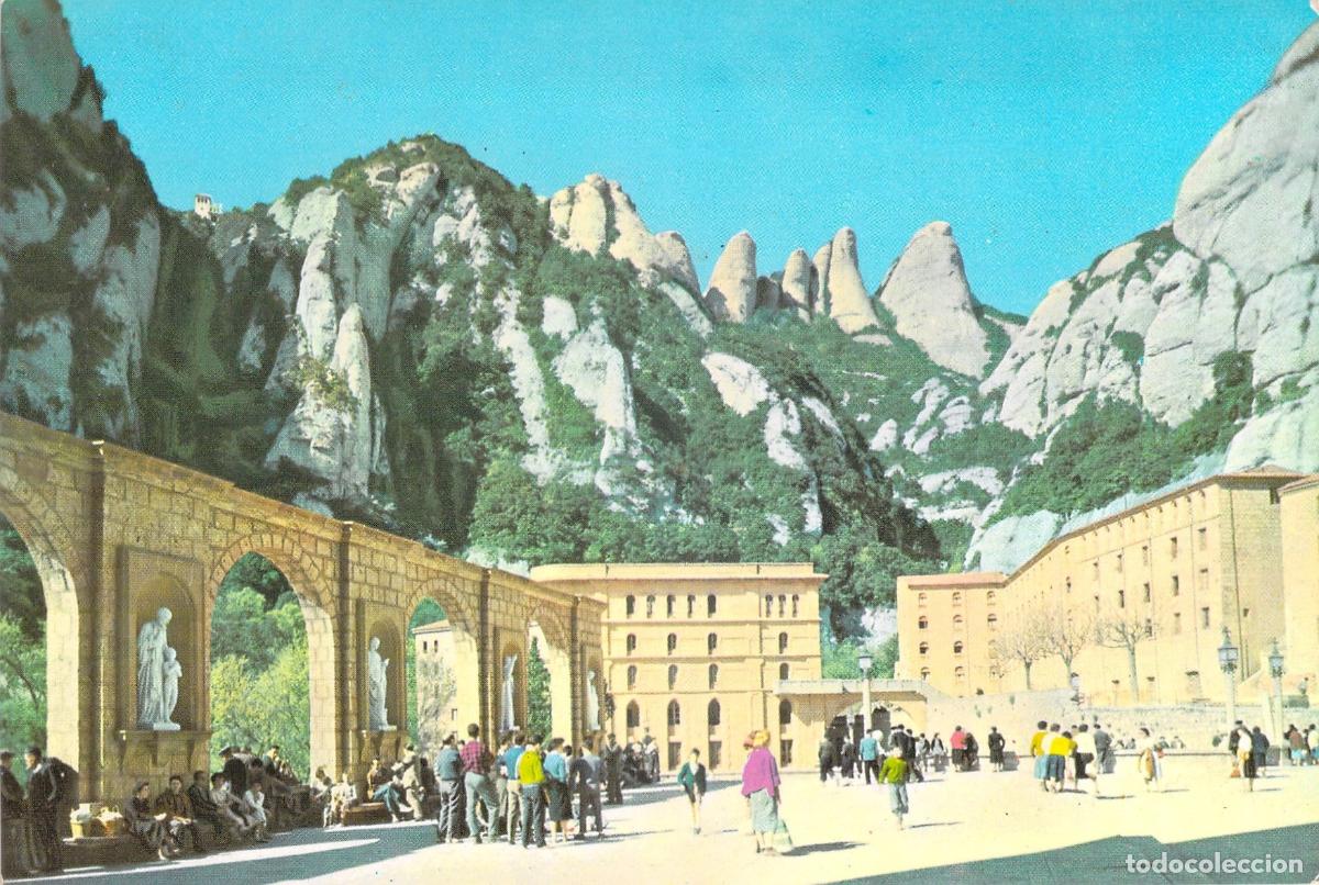 Postales: Postal de Montserrat, Monasterio de Catalu&ntilde;a