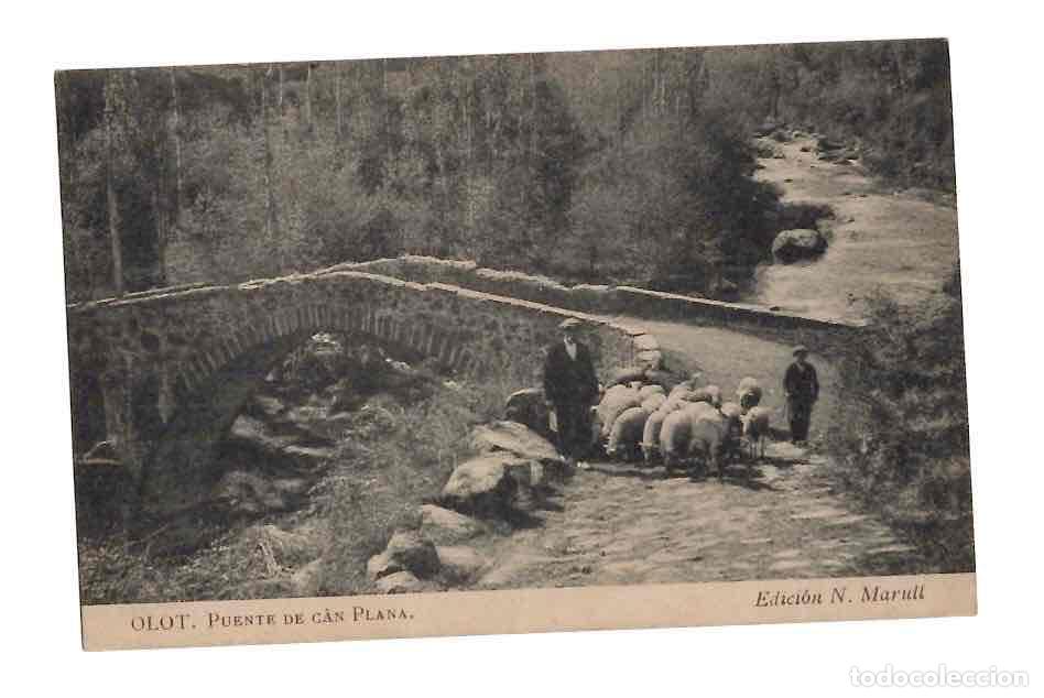 Postales: TARJETA POSTAL OLOT PUENTE DE CAN PLANA. EDICION N. MARULL. C.1930