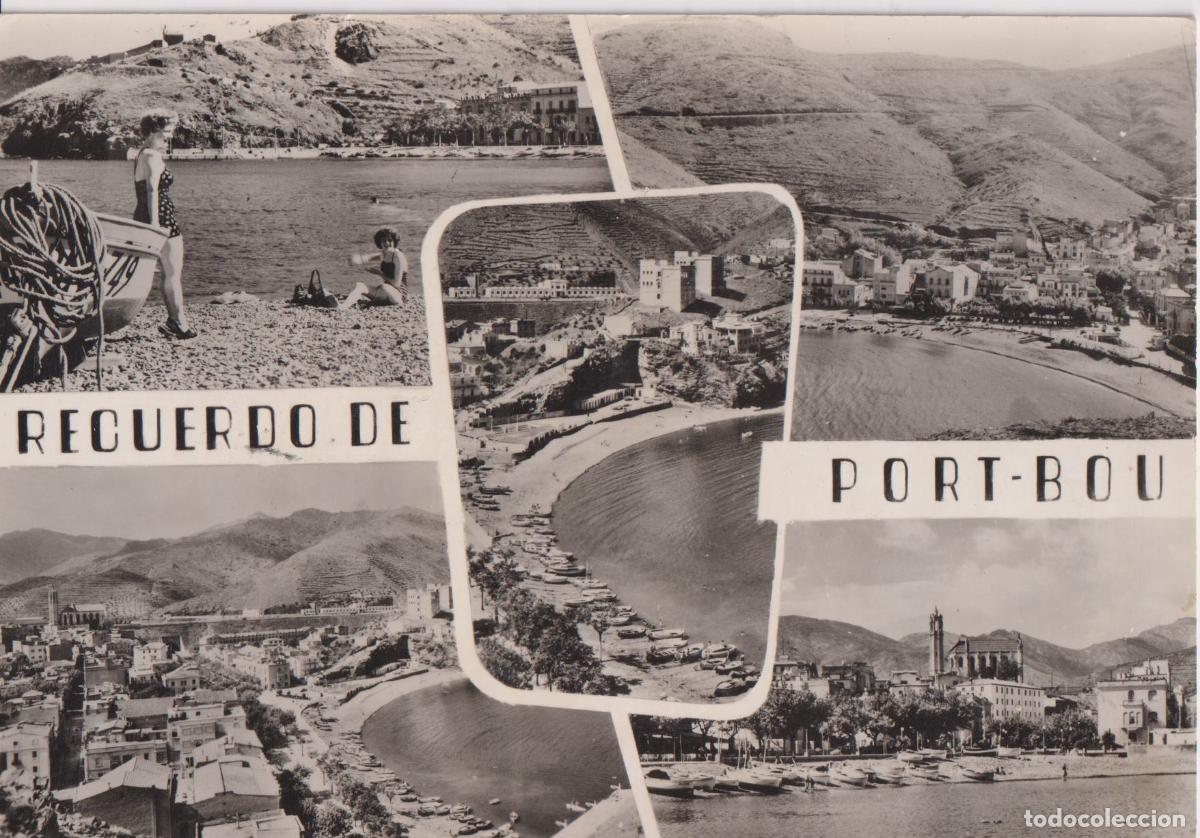 Postales: COSTA BRAVA, RECUERDO DE PORT-BOU (GIRONA) PANOR&Aacute;MICA - SOBERANAS N&ordm;29 - CIRCULADA 1959