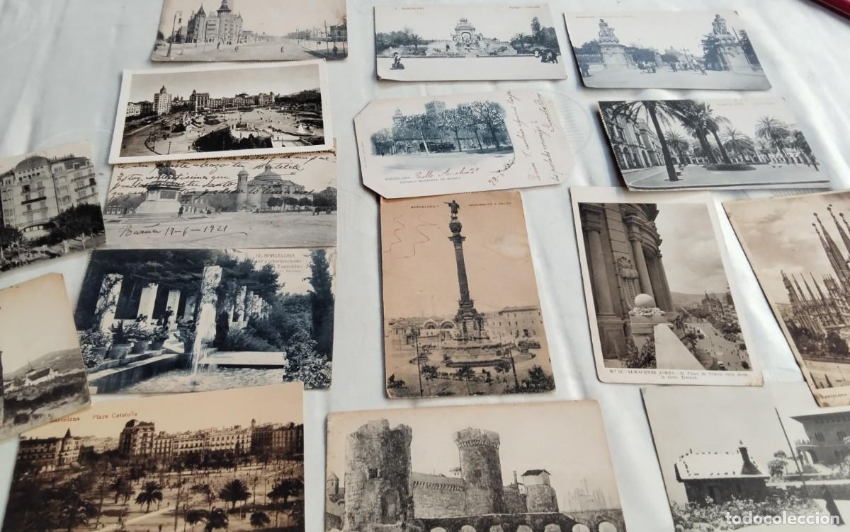 Postales: BARCELONA LOTE DE 16 POSTALES ANTIGUAS , BLANCO Y NEGRO