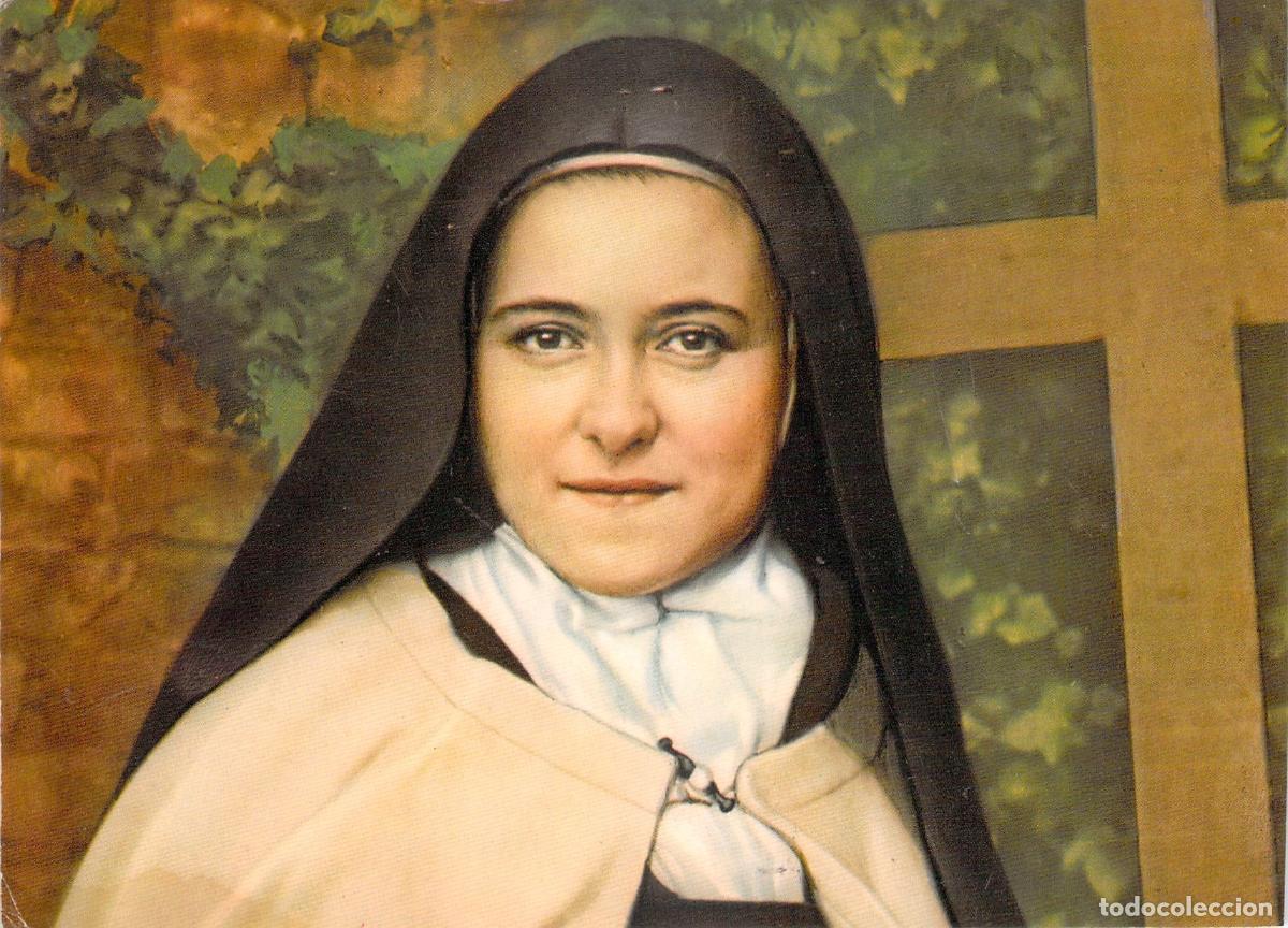 Postales: Postal de Santa Teresa del Ni&ntilde;o Jes&uacute;s, impresa en Barcelona