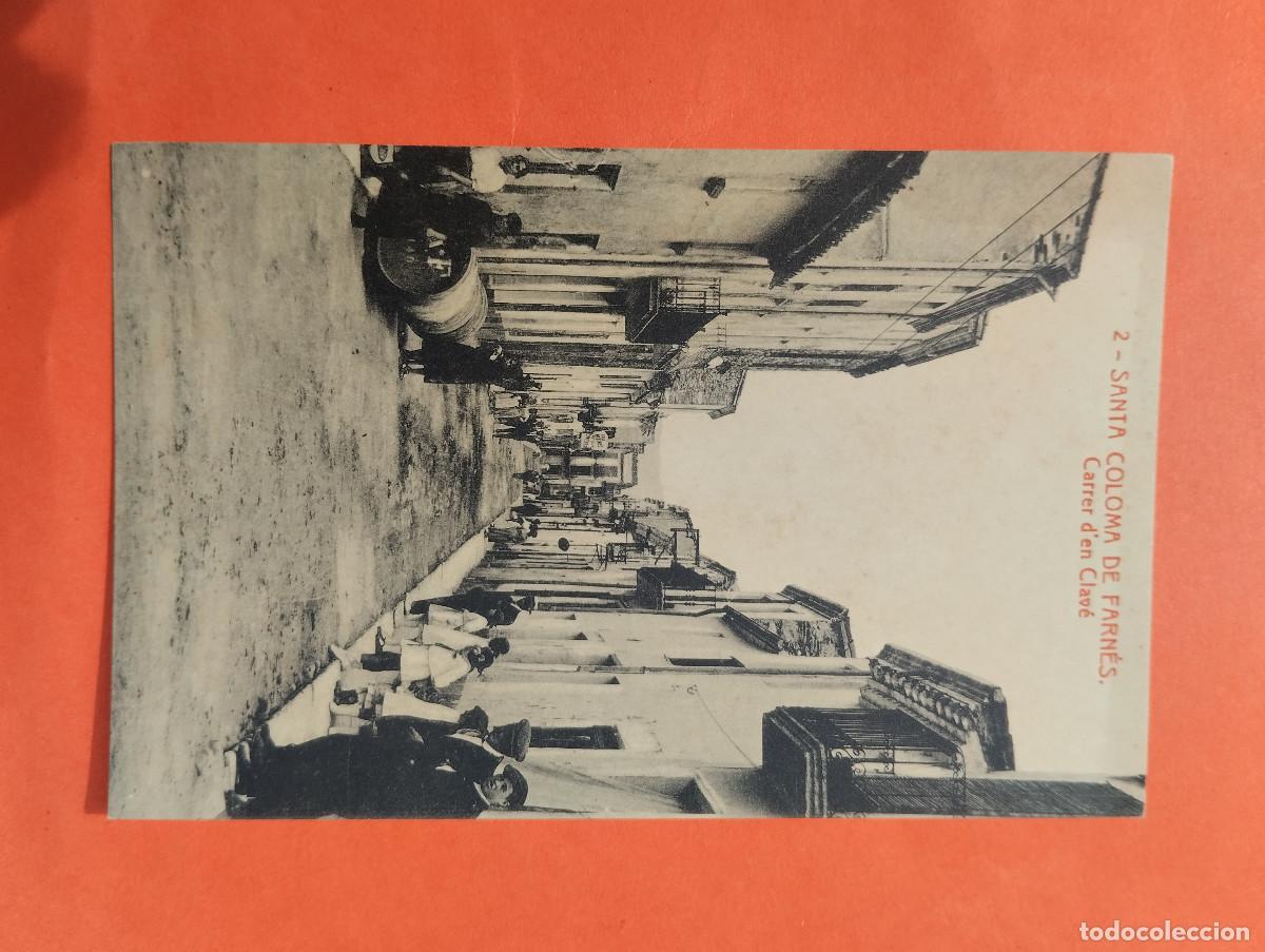 Postales: Santa Coloma de Farn&eacute;s. Carrer de'n Clav&eacute;. Fototipia Thomas.