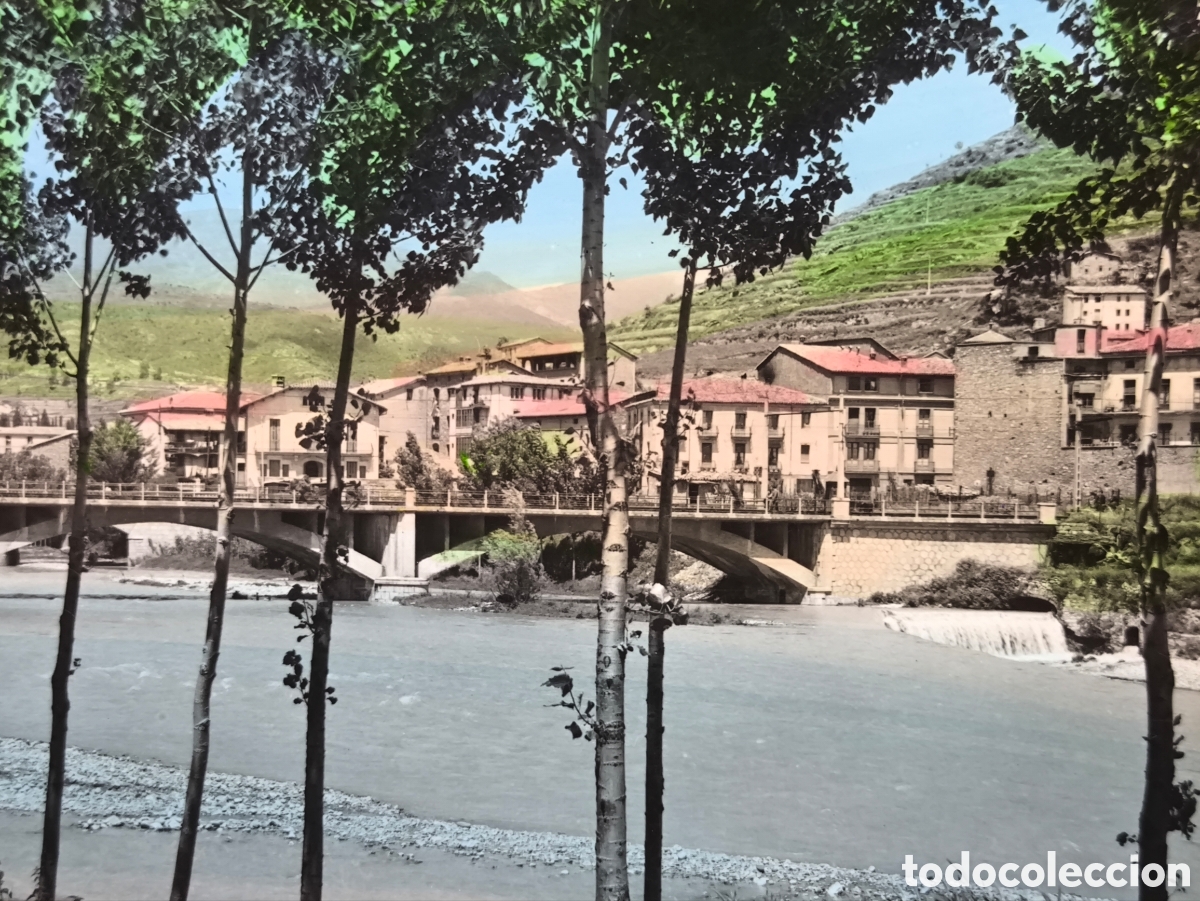 Postales: RIPOLL POSTAL FOTOGR&Aacute;FICA COLOREADA GIRONA C. 1955