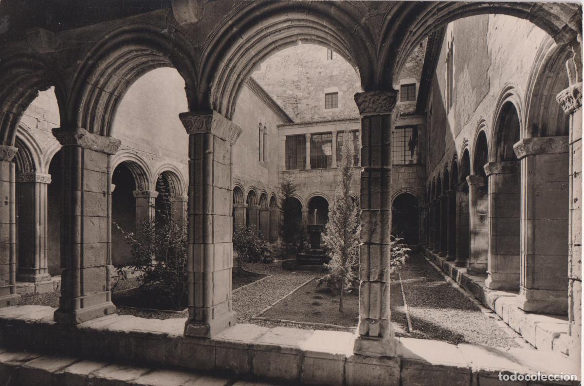 Postales: REAL MONASTERIO DE POBLET, CLAUSTRO DE SAN ESTEBAN, S.XII-XIV - CLIS&Eacute; L.PLASENCIA - S/C