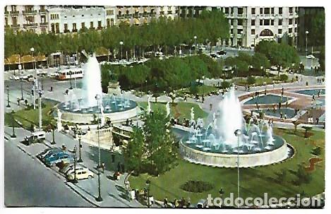 Postales: PLAZA CATALU&Ntilde;A, FUENTES.- BARCELONA