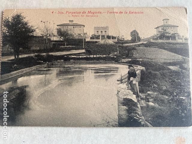 Postales: Santa Perpetua de la Moguda. N&ordf; 4. Torres de la Estaci&oacute;n. L.Roisin. Circulada 1929