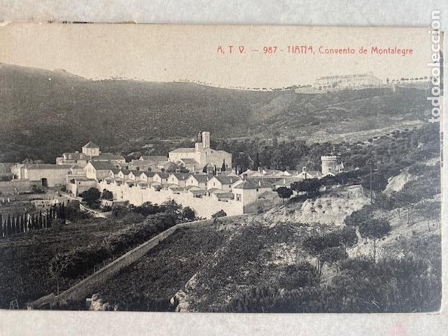Postales: Tiana N&ordm; 987. Convento de Montalegre. A.T.V. Postal circulada 190?