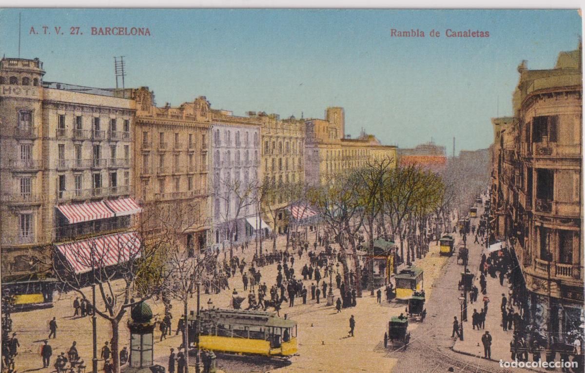 Postales: BARCELONA, RAMBLA DE CANALETAS - ANGEL TOLDR&Agrave; VIAZO N&ordm;27 - S/C
