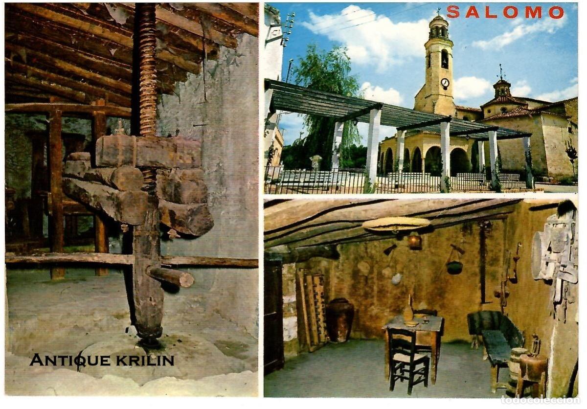 Postales: TARRAGONA / SALOM&Oacute; N&ordm; 3 PLAZA , IGLESIA Y LUGARES TIPICOS / LA GOLONDRINA / SIN FRANQUEAR