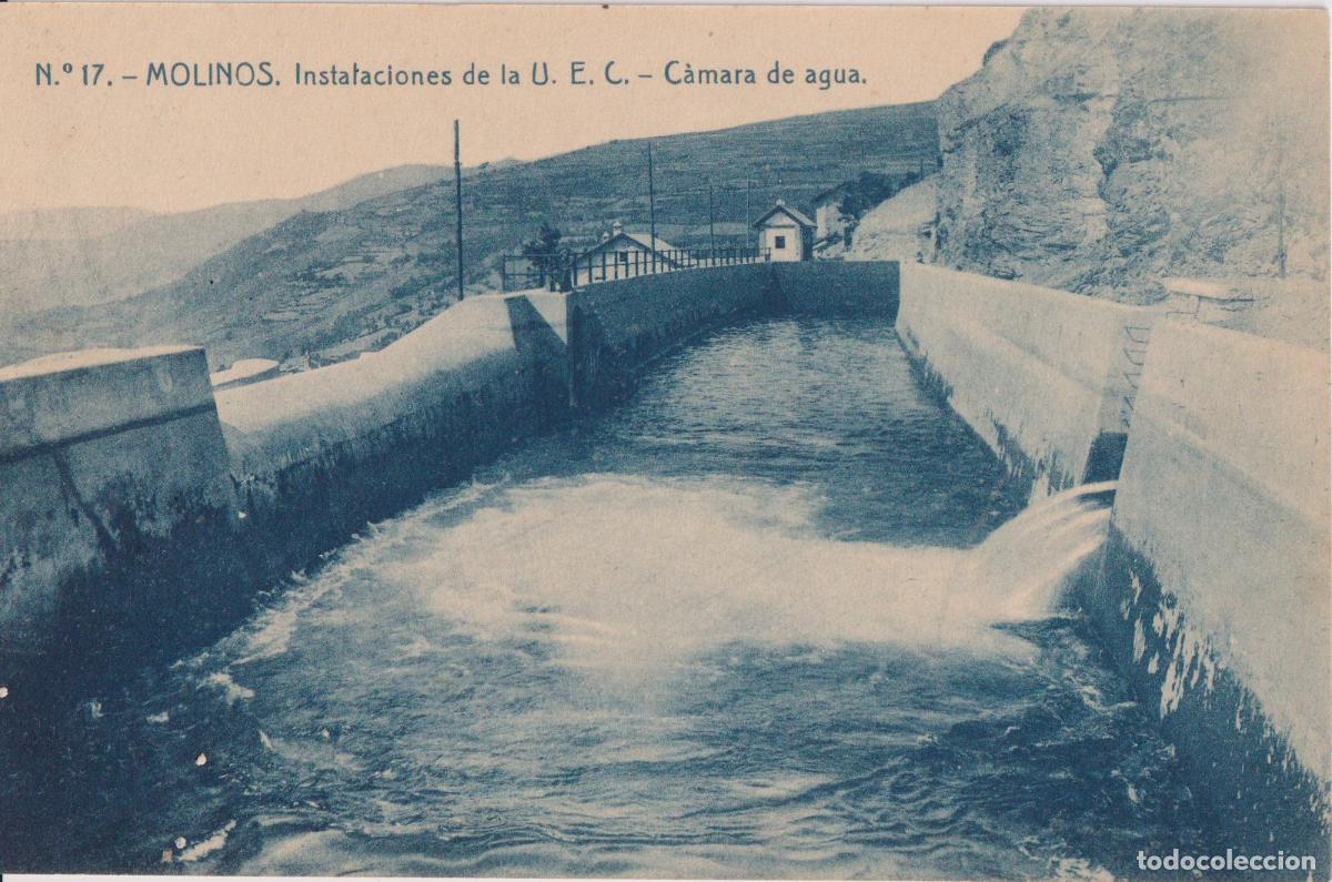 Postales: LLEIDA, LA TORRE DE CABDELLA, MOLINOS &ndash; INSTALACIONES U.E.C. CAMARA DE AGUA &ndash; S.GORD&Oacute; FOT. N&ordm;17 &ndash; SC