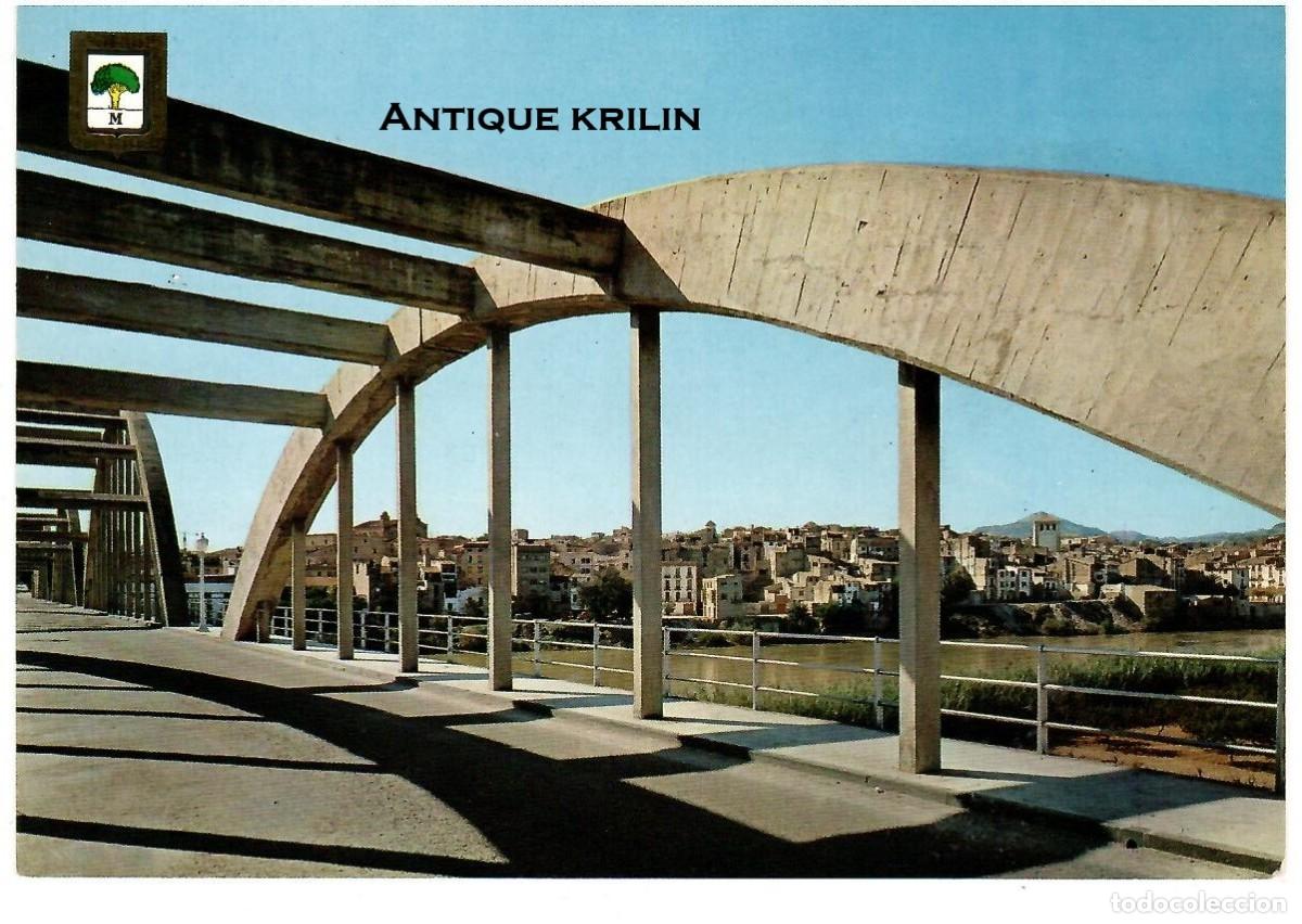 Postales: TARRAGONA / MORA DE EBRO N&ordm; 5481 PUENTE Y PUEBLO / ESCUDO DE ORO / SIN FRANQUEAR