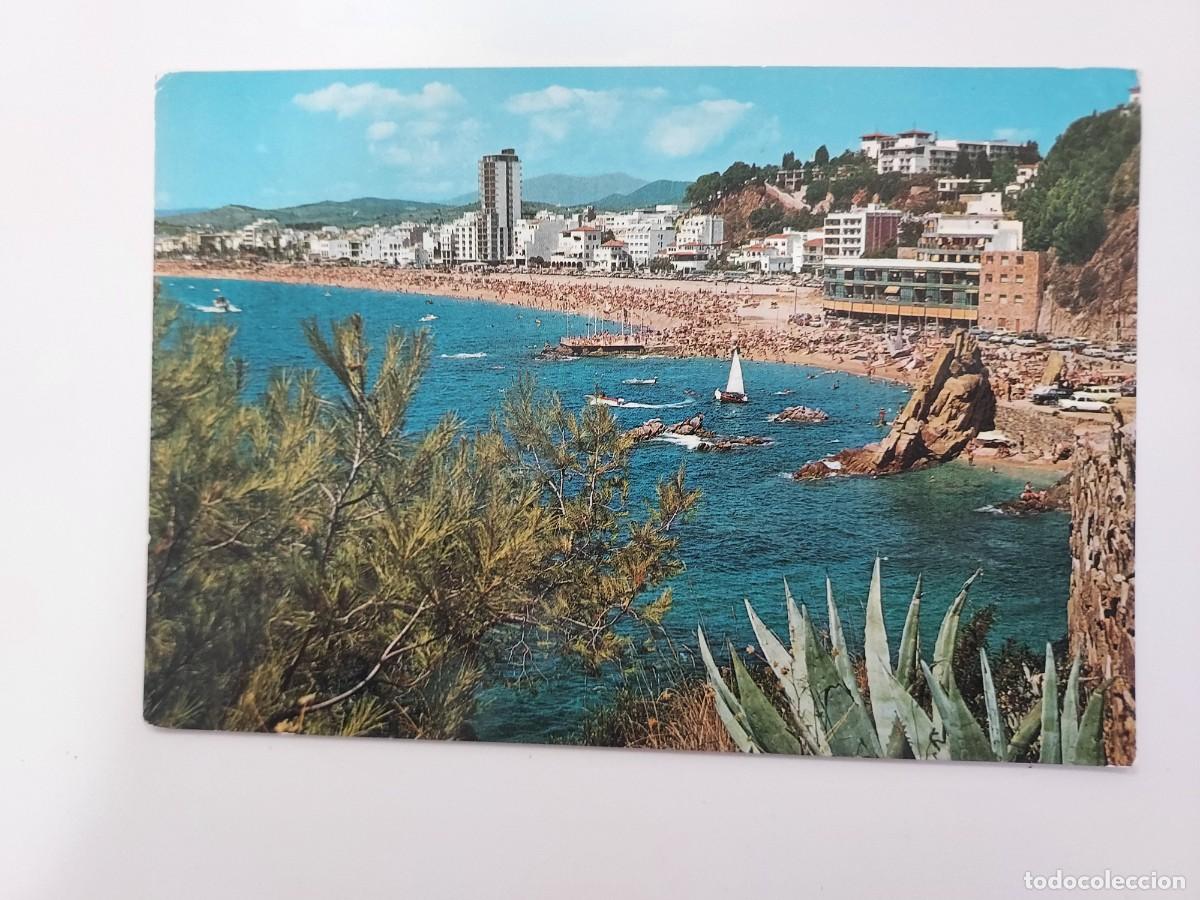 Postales: POSTAL LLORET DE MAR PLAYA DE SA CALETA. 1965. CIRCULADA. LLOSES. GERONA
