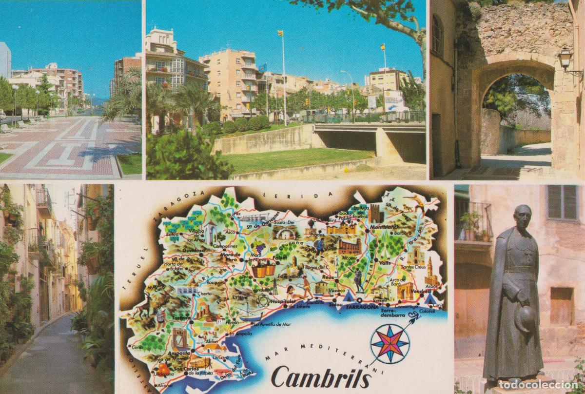Postales: CAMBRILS (TARRAGONA) DIVERSOS ASPECTOS DE LA VILLA - FOTO COLOR RAYMOND N&ordm;47 - S/C