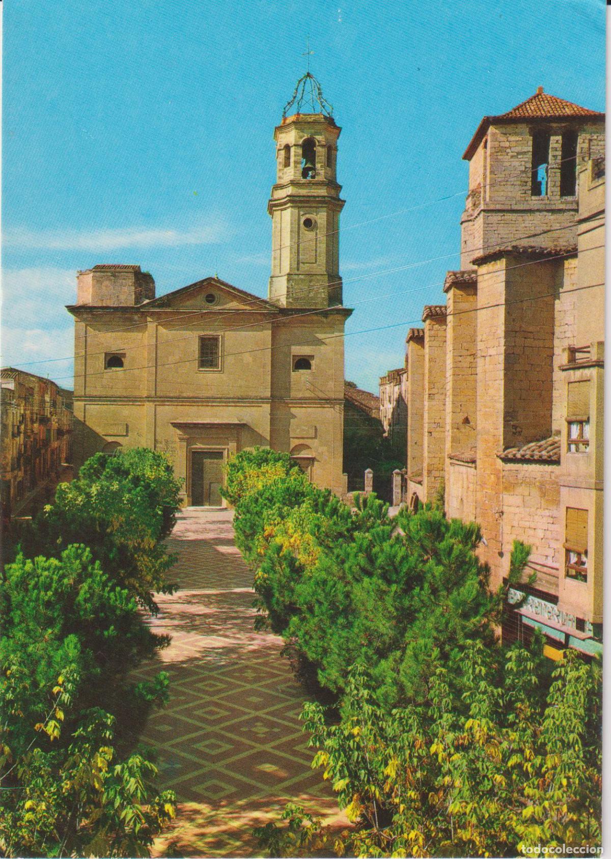 Postales: L'ESPLUGA DE FRANCOL&Iacute; (TARRAGONA) PLA&Ccedil;A DE L'ESGLESIA - FOTO COLOR RAYMOND N&ordm;15 - S/C