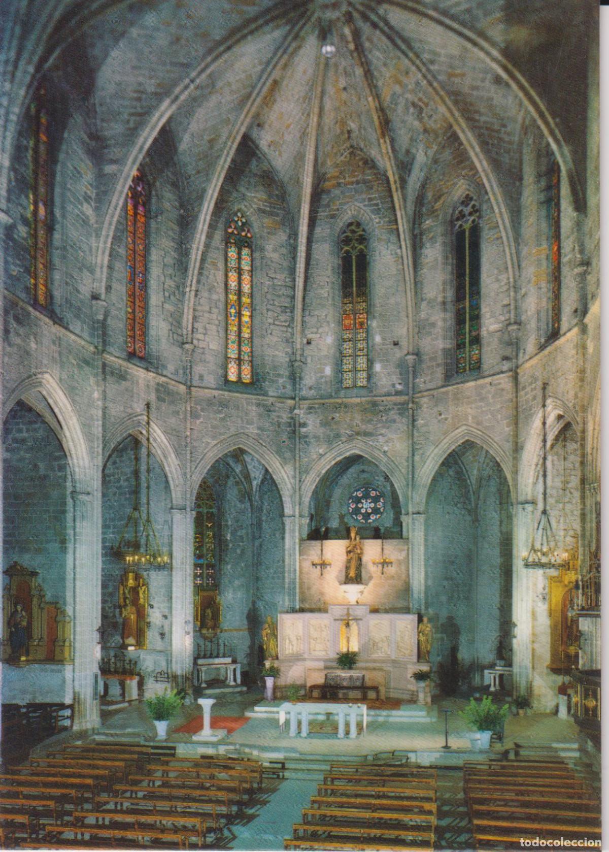 Postales: MONTBLANC (TARRAGONA) INTERIOR DE L'ESGL&Eacute;SIA DE SANTA MARIA S.XIV - FOTO COLOR RAYMOND N&ordm;2 - S/C