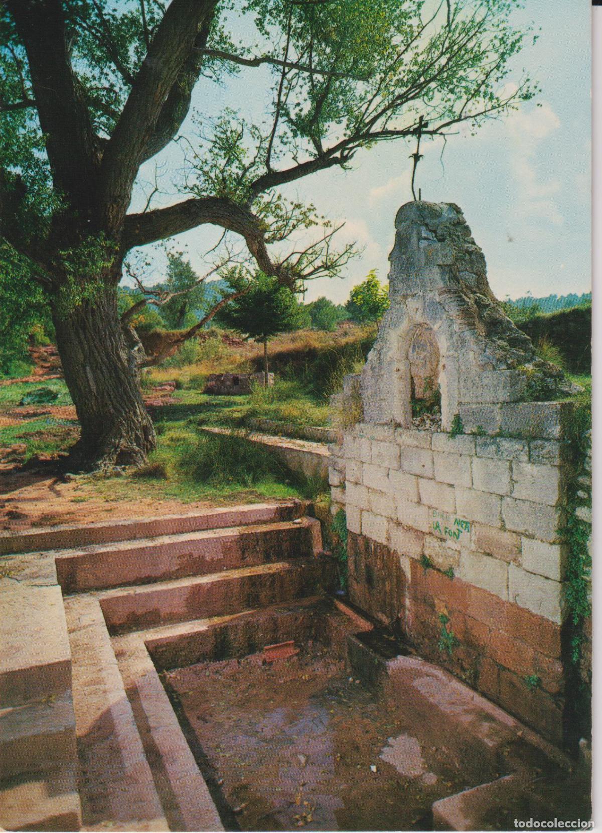 Postales: SARREAL (TARRAGONA) FUENTE DE LA ERMITA DE SAN COSME Y SAN DAMI&Aacute;N - FOTO COLOR RAYMOND N&ordm;2 - ESCRITA