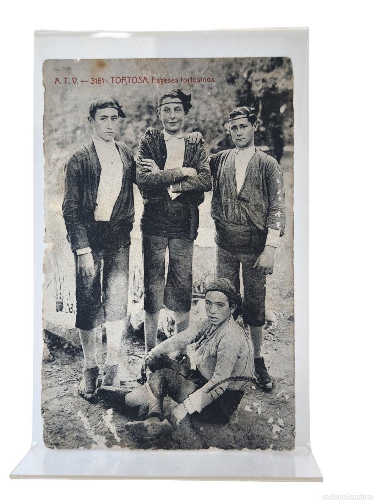 Postales: Fotograf&iacute;a Antigua Postcard Tortosa Payeses Tortosinos ATV Manuscrito Circulada 14x9 cm