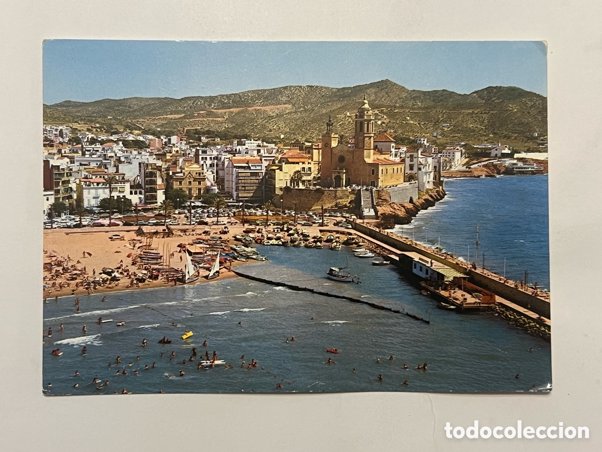 Postales: SITGES (Barcelona) Postal No.263, Vista panor&aacute;mica. Fotograf&iacute;a TAF (h.1970?) S/C