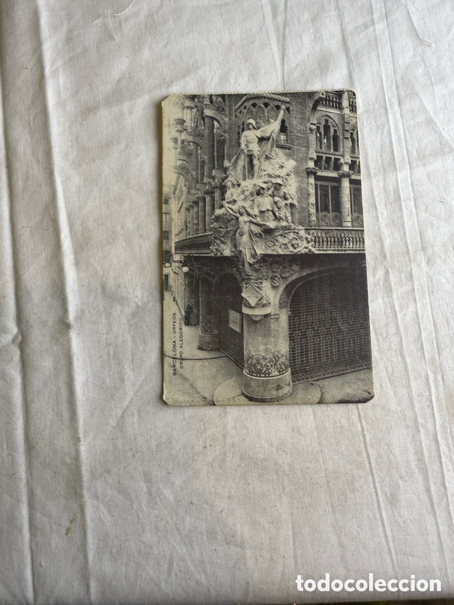 Postales: Postal antigua Barcelona &ndash; Orfe&oacute;n, Grupo Aleg&oacute;rico &ndash; a&ntilde;os 20-30
