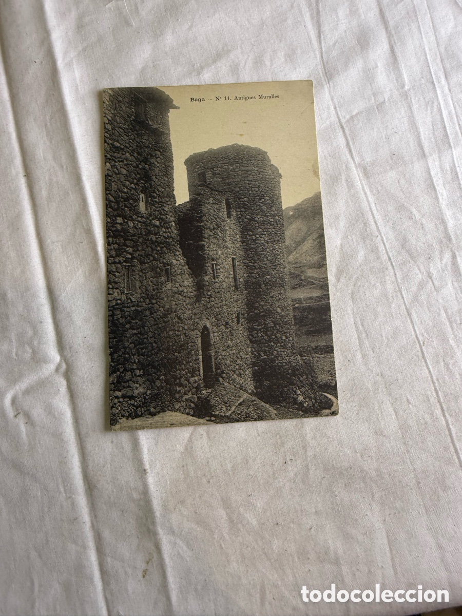 Postales: Postal antigua Bag&agrave; &ndash; N&ordm; 14 Antigues Muralles &ndash; Barcelona &ndash; a&ntilde;os 20-30