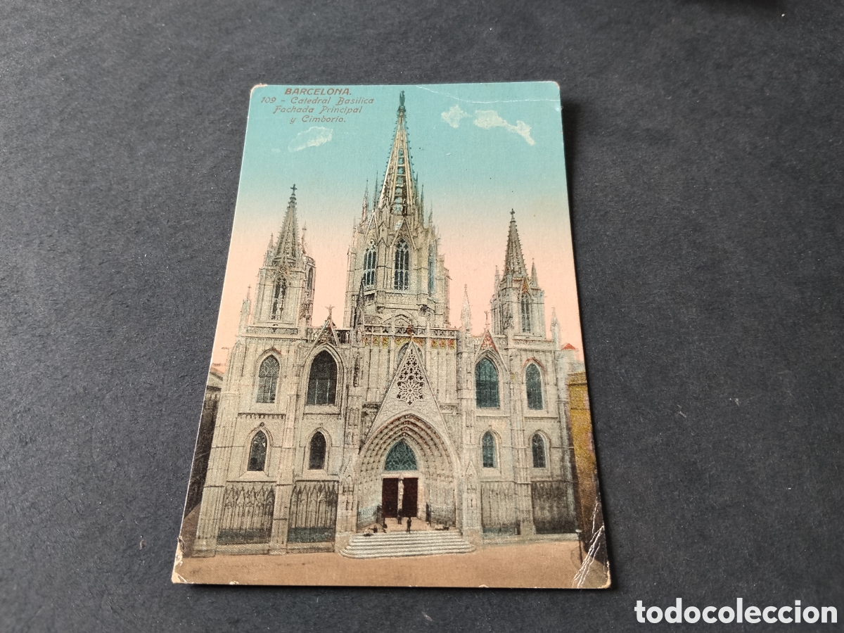 Postales: Postal antigua Barcelona catedral bas&iacute;lica
