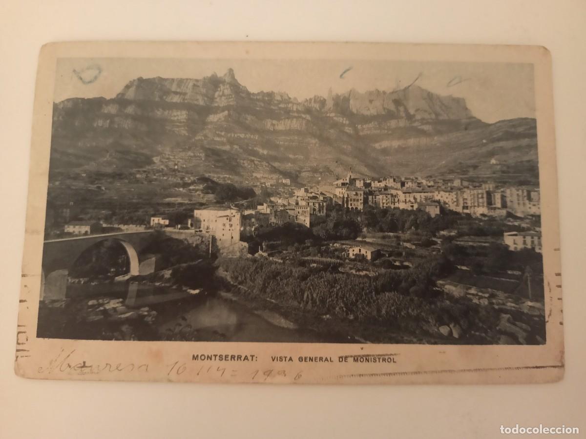 Postales: POSTAL DE MONTSERRAT-VISTA GENERAL DE MONISTROL (EDICIONES ZERKOWITZ)