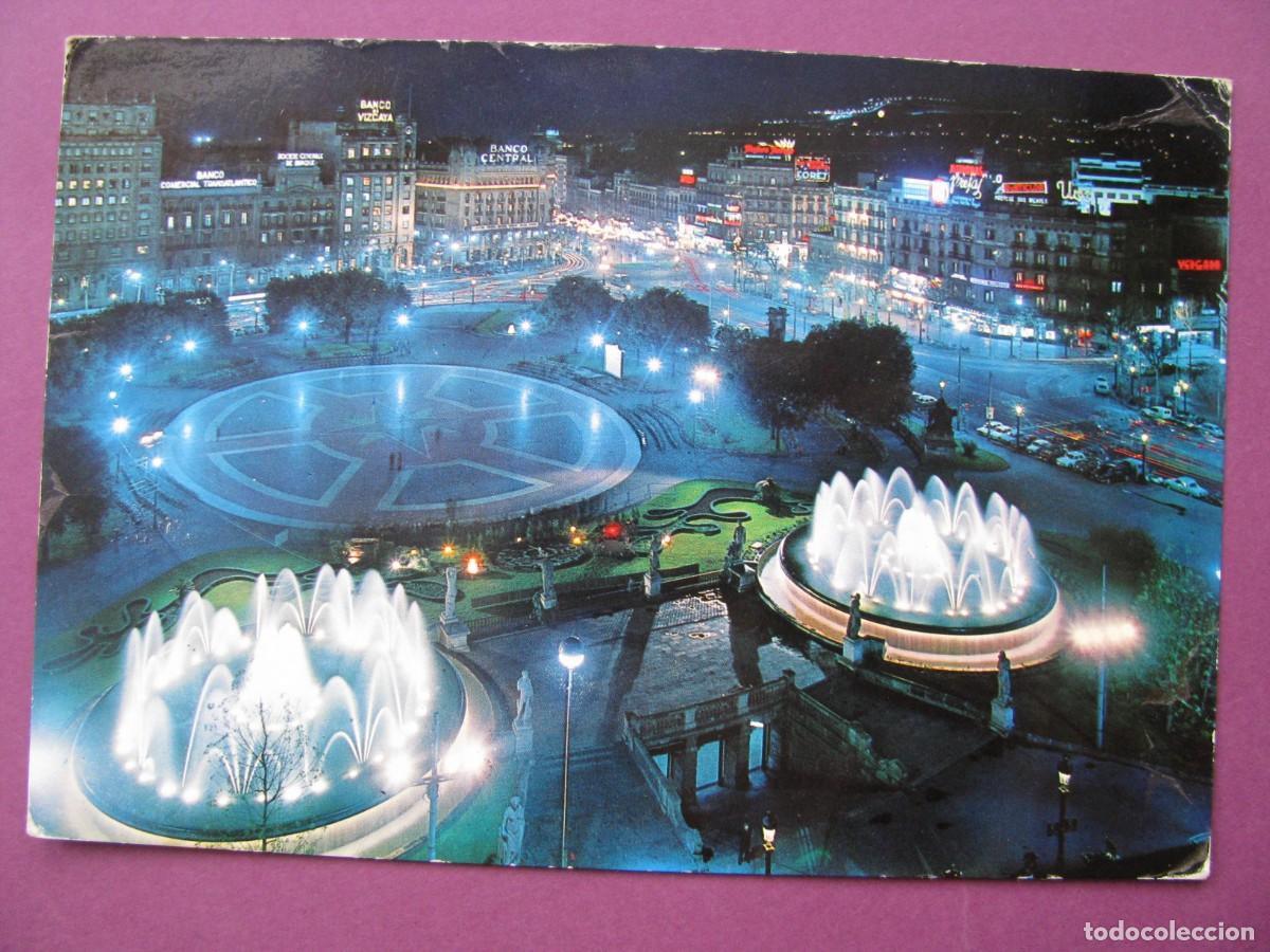 Postales: POSTAL BARCELONA. PLAZA DE CATALU&Ntilde;A. ZERKOWITZ. CIRCULADA