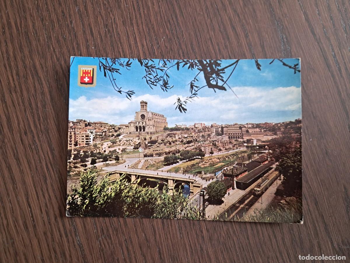 Postales: postal de Espa&ntilde;a, vista panor&aacute;mica de Manresa, Barcelona, a&ntilde;o 1965.