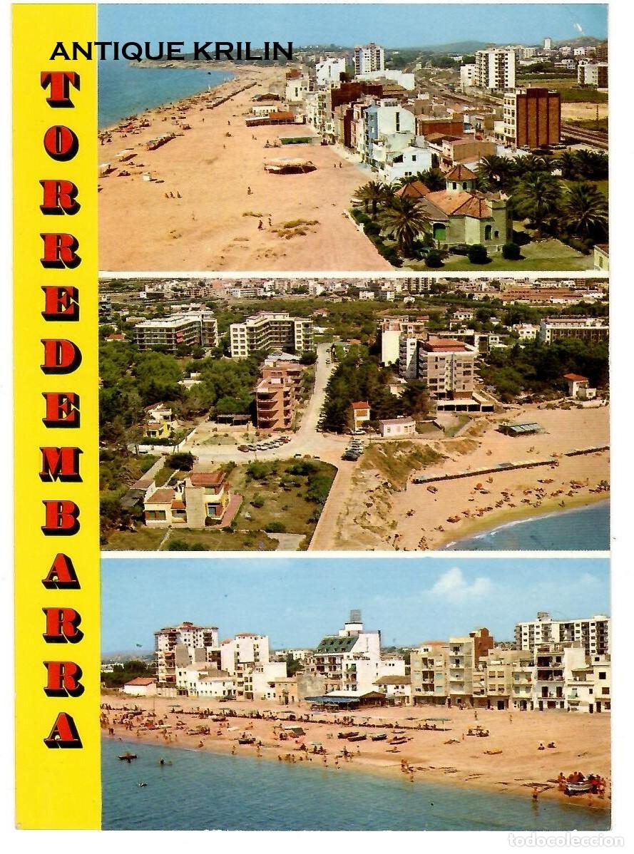 Postales: TORREDEMBARRA N&ordm; 7 DIVERSOS ASPECTOS VILLA / RAYMOND / SIN FRANQUEAR PERO ESCRITA