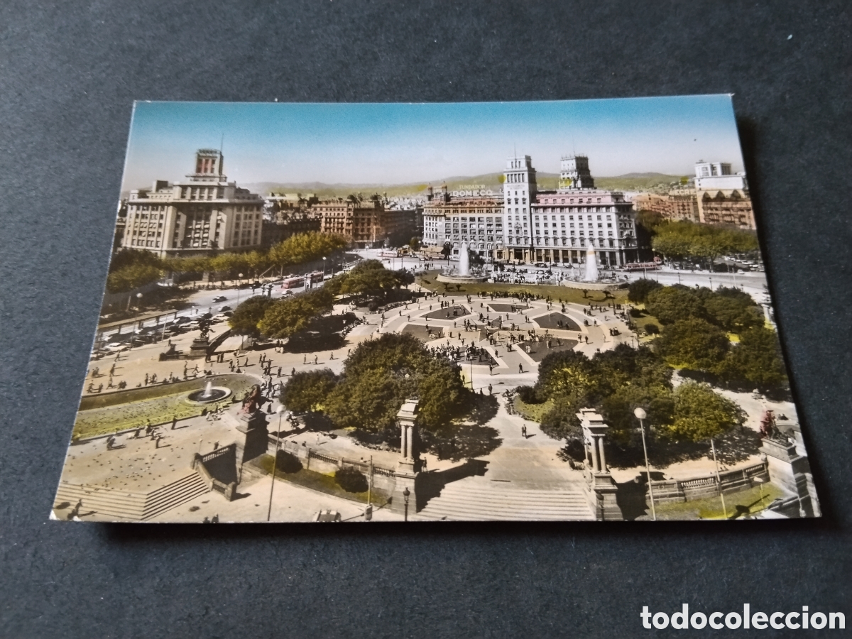 Postales: Postal Barcelona Plaza de Catalu&ntilde;a