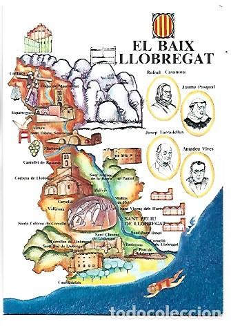 Postales: &rdquo; EL BAIX LLOBREGAT &rdquo;.- CAMPA&Ntilde;A PER A LA IDENTIFICACIO DEL TERRITORIO DEL CONGRES DE CULTURA CATALAN