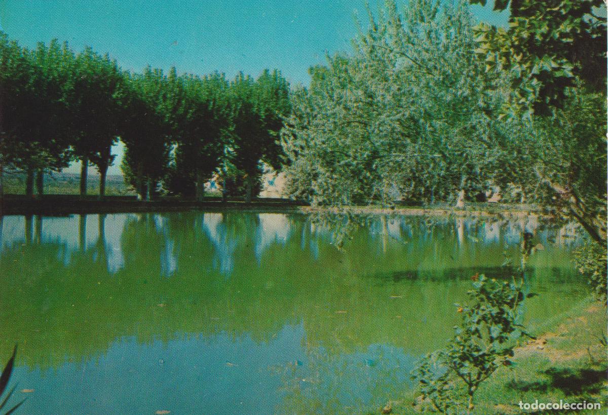 Postales: LES BORGES BLANQUES (LLEIDA) LAGO PARQUE TERRALL - LIBRERIA FLOREJACHS N&ordm;2 - ESCRITA 1965
