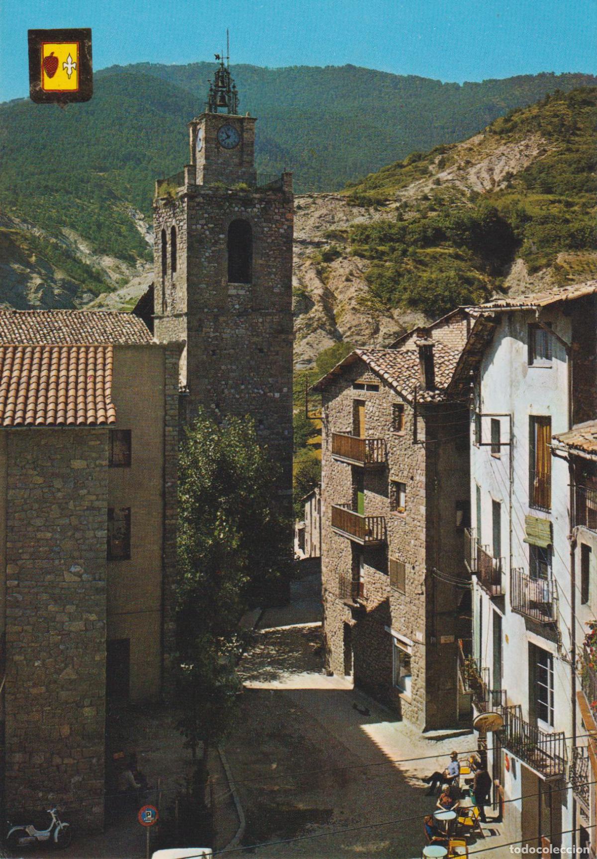 Postales: BAG&Agrave; (BARCELONA) CAMPANAR I PLA&Ccedil;A - ESCUDO DE ORO N&ordm;1 - S/C
