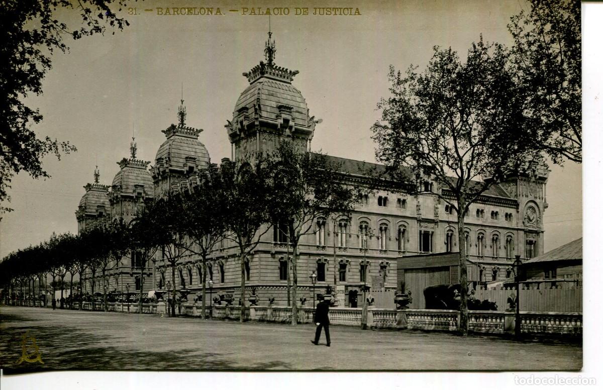Postais: BARCELONA-PALACIO DE JUSTICIA-1909-LB LUIS BARTRINA N&ordm; 31