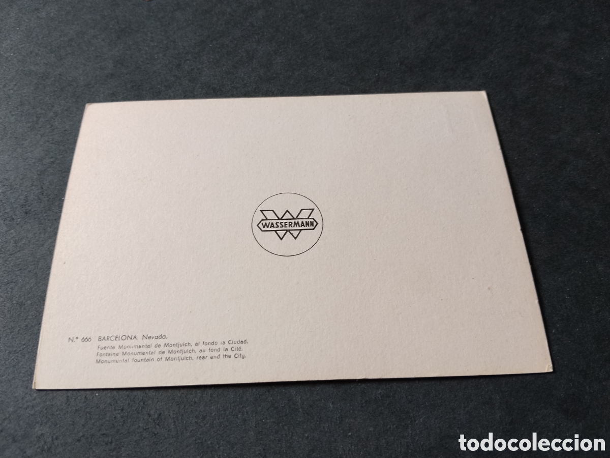 Postales: Postal Barcelona nevada,WASSERMANN - Foto 2