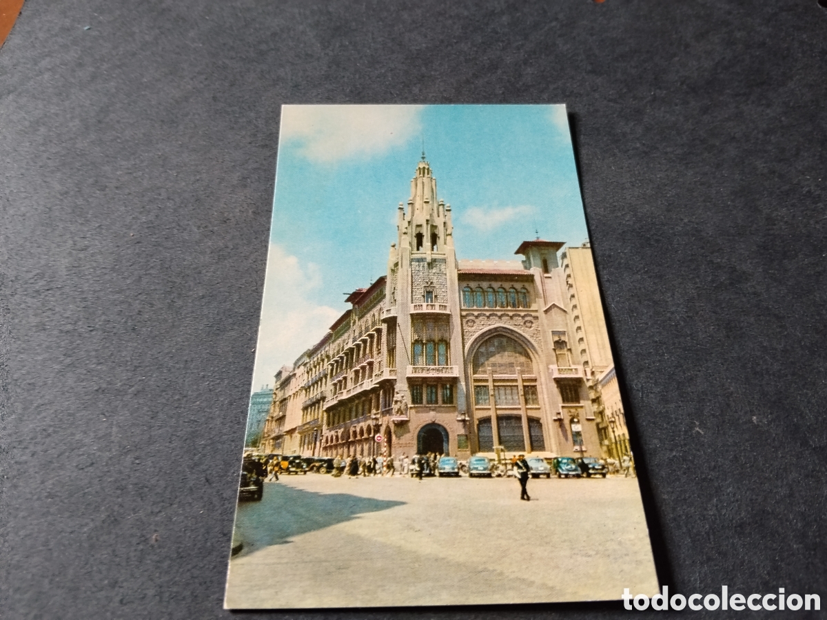 Postales: Postal Barcelona oficinas centrales de la Caja de pensiones para la vejez y de ahorros