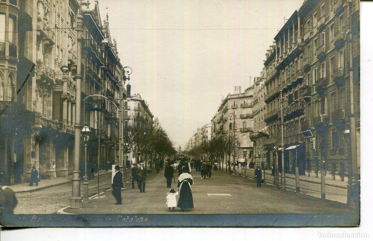 Postais: BARCELONA-RAMBLA DE CATALU&Ntilde;A-B Y P -20- FOTOGR&Aacute;FICA -1910