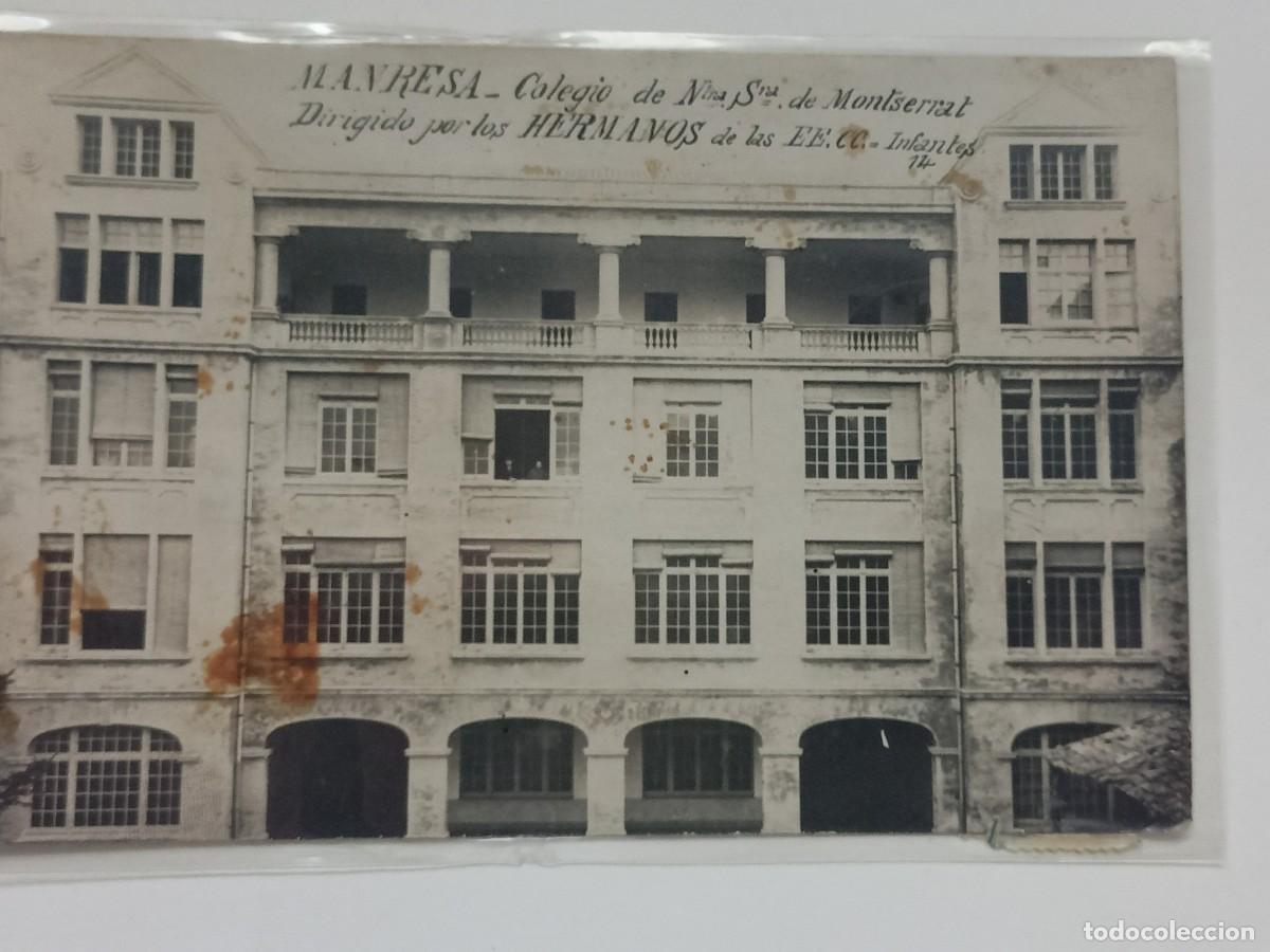 Postales: POSTAL DE MANRESA-COLEGIO DE NTRA.SRA.DE MONTSERRAT-DIRIGIDO POR LOS HERMANOS
