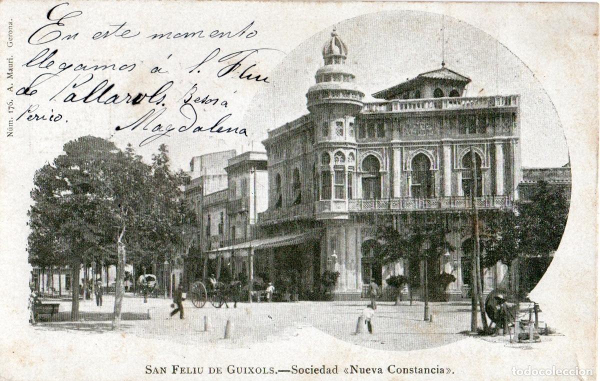 Postales: SAN FELIU DE GUIXOLS SOCIEDAD NUEVA CONSTANCIA