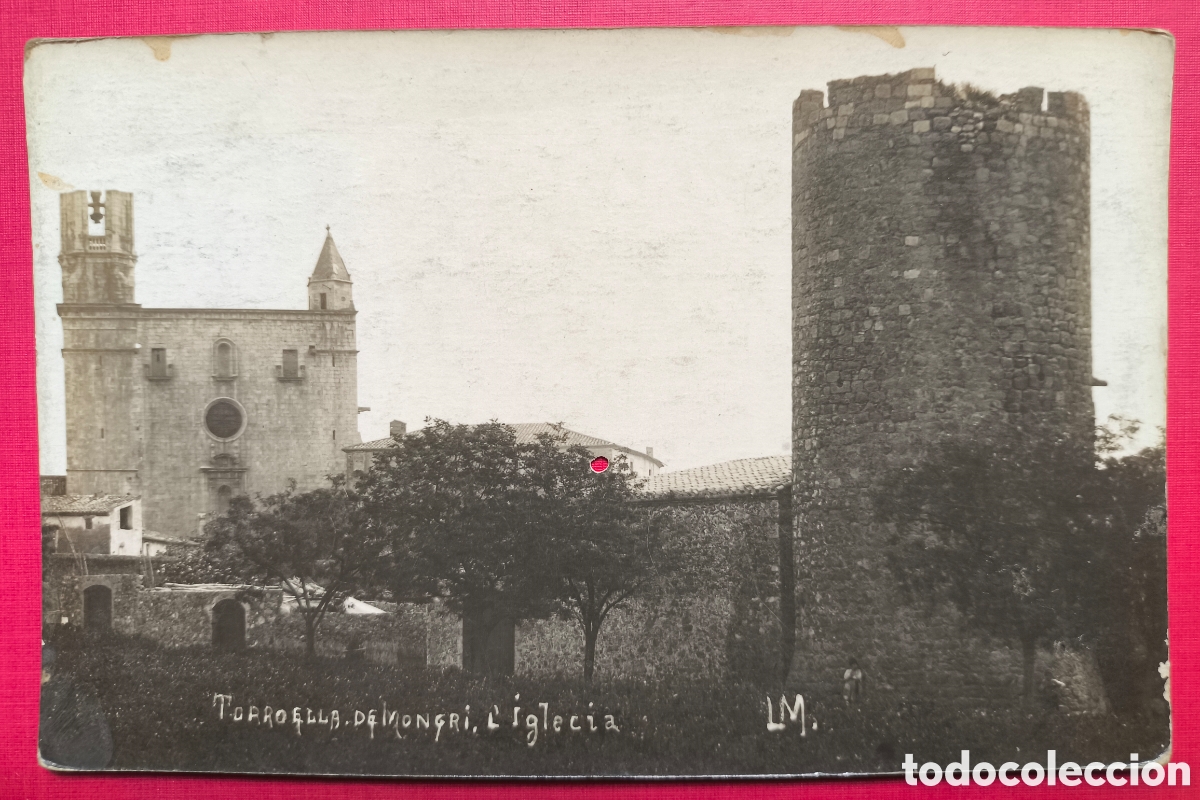 Postales: TORROELLA DE MONTGR&Iacute; ESGL&Eacute;SIA POSTAL FOTOGR&Aacute;FICA C. 1910