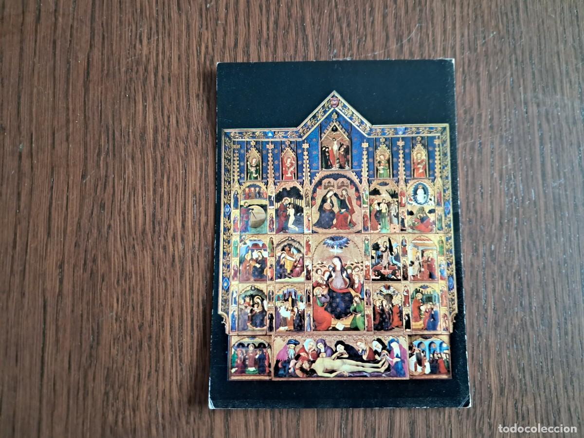 Postales: postal de Espa&ntilde;a, retablo del sant esperit, bas&iacute;lica Seo, Manresa. a&ntilde;o 1969.