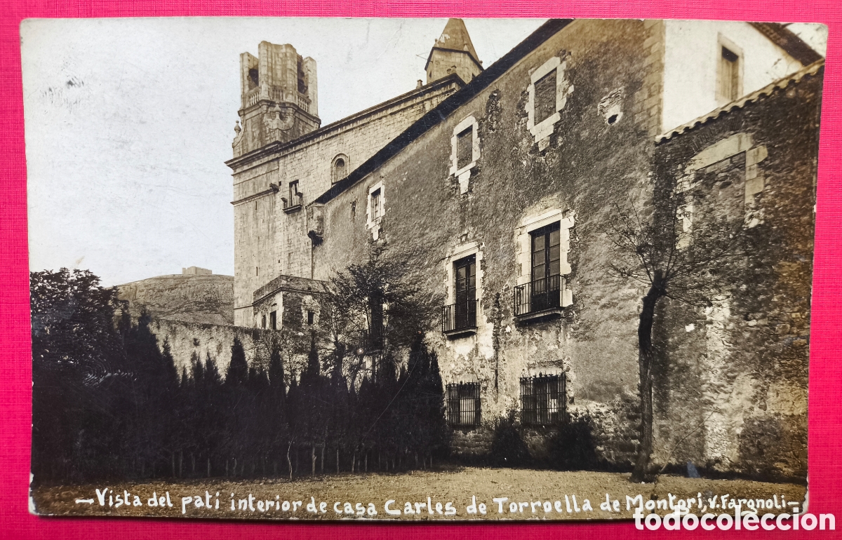 Postkarten: TORROELLA DE MONTGR&Iacute; CASA CARLES POSTAL FOTOGR&Aacute;FICA V. FARGNOLI C. 1910