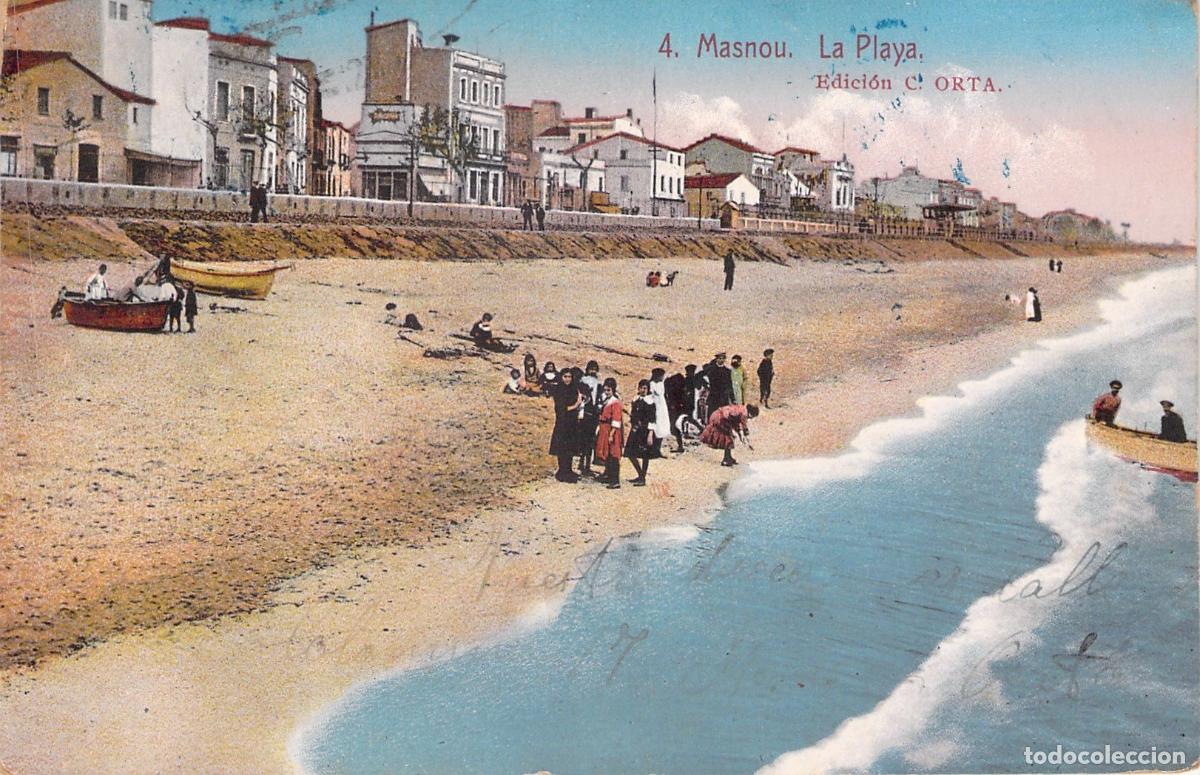 Postales: Postal de la playa de El Masnou - Foto 1