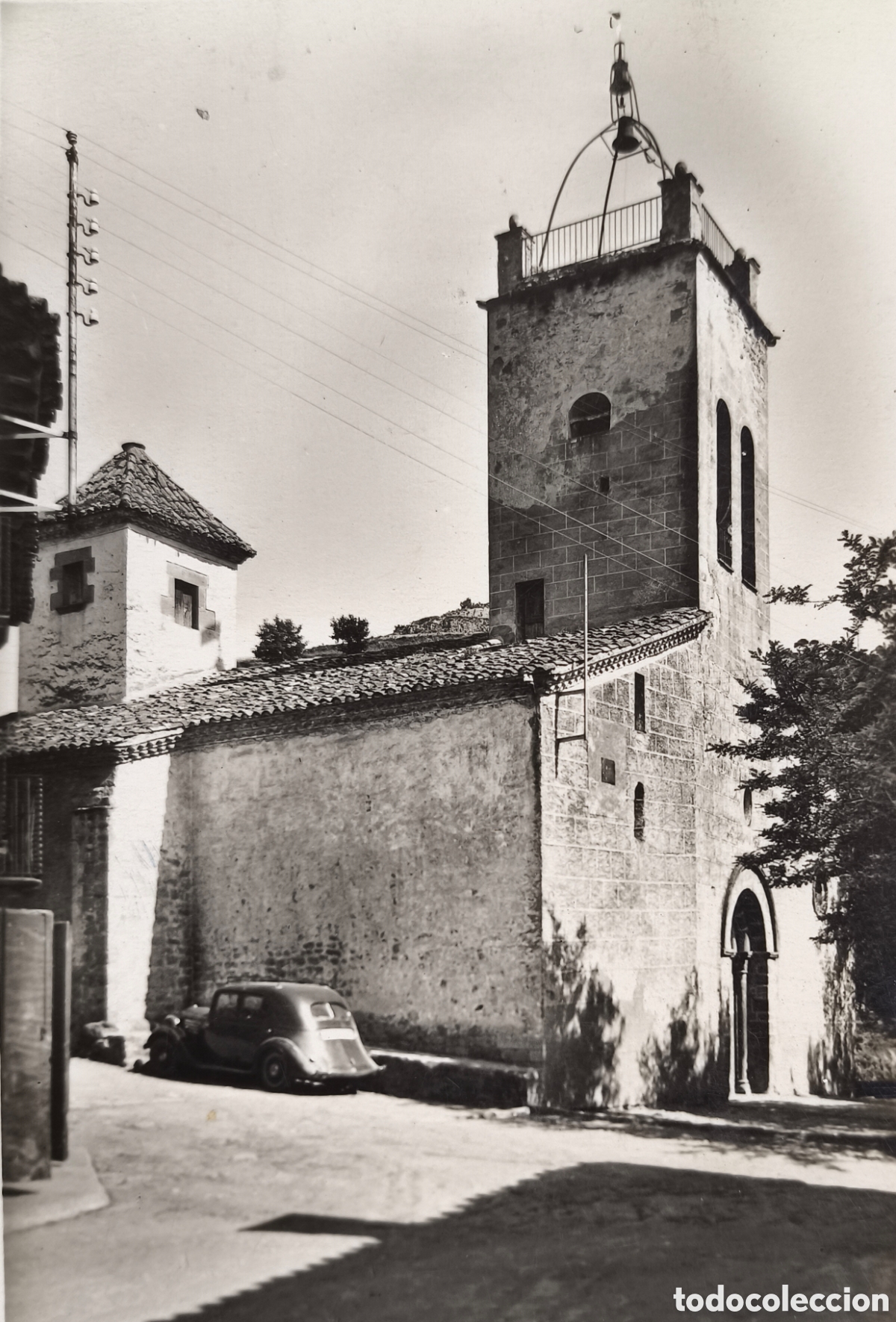 Postales: MURA ESGL&Eacute;SIA CARRER DEL SOL POSTAL FOTOGR&Aacute;FICA BAG&Egrave;S BARCELONA C. 1955