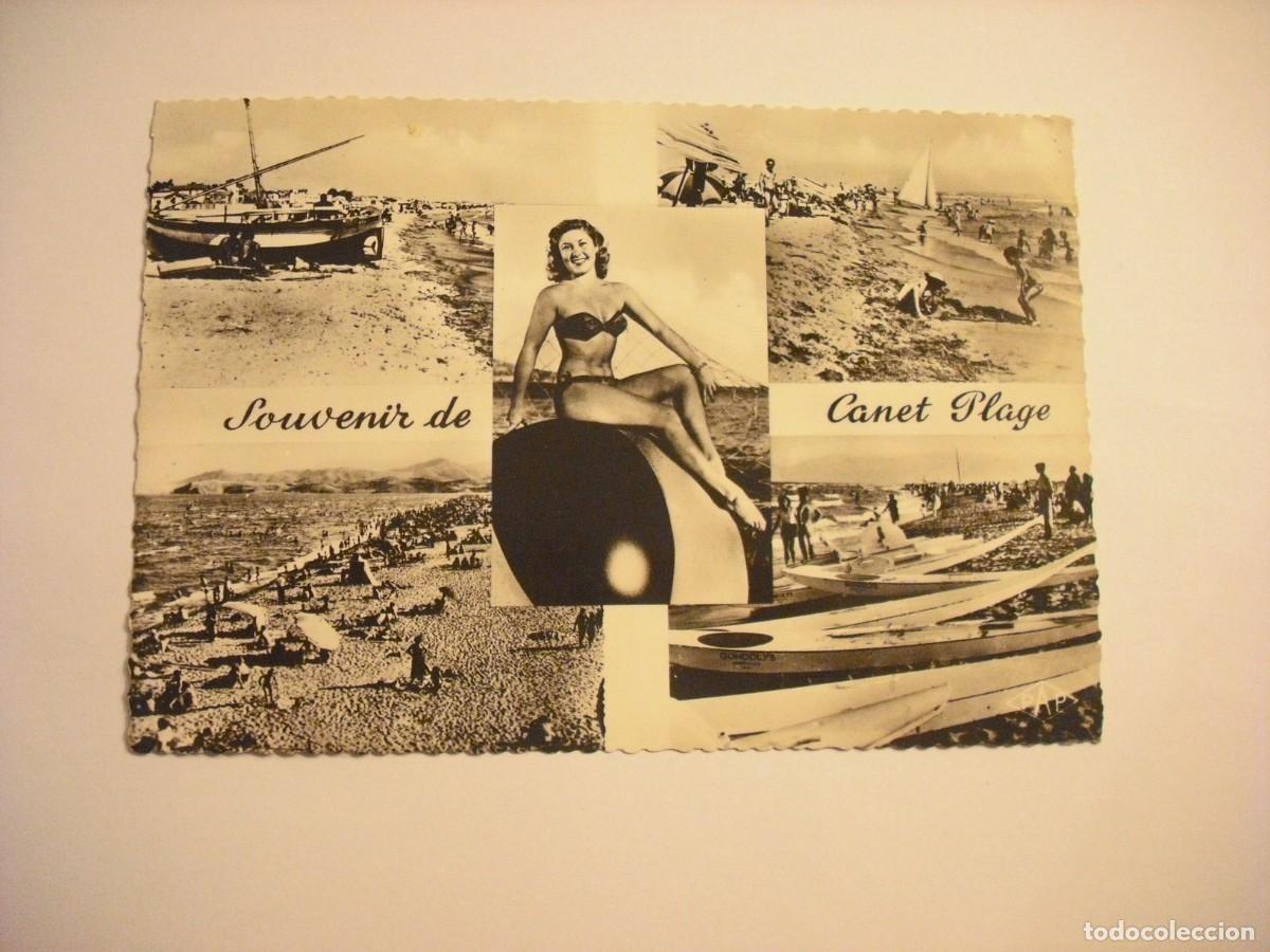Postkarten: SOUVENIR DE CANET PLAGE, ANTIGUA POSTAL ESCRITA