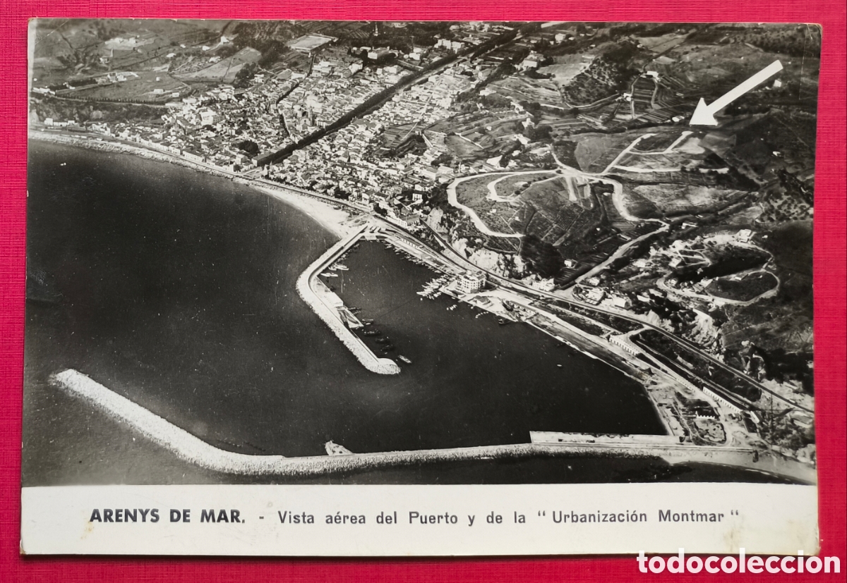 Postales: ARENYS DE MAR URBANIZACI&Oacute;N MONTEMAR POSTAL FOTOGR&Aacute;FICA C. 1960