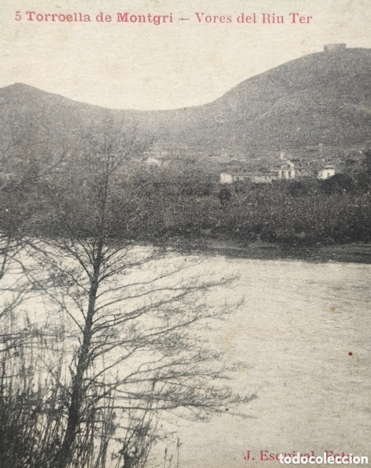 Postales: TORROELLA DE MONTGR&Iacute; RIU TER POSTAL FOTOTIPIA FOT. ESQUIROL EX. EL&Iacute;AS GERONA C. 1920